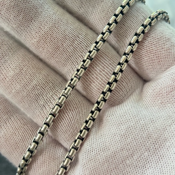 David Yurman 925 & 14k Gold Renaissance Pendant Necklace 16" - Picture 3 of 9